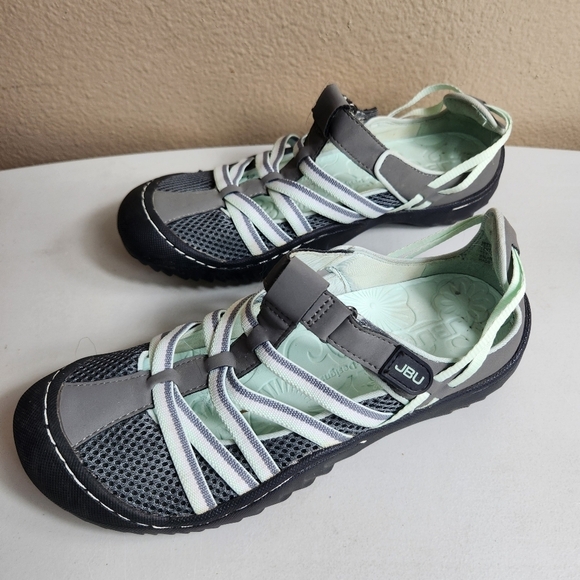 JBU by Jambu Womens Jetty Water/Hiking Closed Toe Gray/Mint Sandal-Size 6.5 - Picture 3 of 10